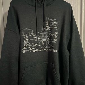 Morgan Wallen Men’s Dark Gray Hoodie Graphic Sweater